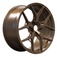 New Design Custom Alloy Wheels 17 18 19 20 21 22 Inch 5x120 5x112 5x114.3 5 Holes Bronze 5 Spokes Forged Car Wheels Rims