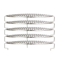 Stainless Steel Air Fryer Rack Barbecue Tray Air Fryer Accessory Multi-Purpose Stack-able Baking Stand Grill For Oven Pot