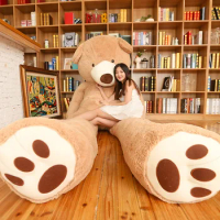 Teddy Bear 140cm Huge American Giant Bear Skin Teddy Bear cover Good Quality Factory Price Soft Toys For Girls