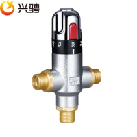 XINGCHE Brass G3/4" Thermostatic Mixing valve Automatic Thermostatic valve DN20 unfold mounted thermostatic valve mixer