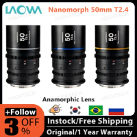 Venus Optics Laowa Nanomorph 50mm T2.4 1.5x S35 Anamorphic Lens Amber for Sony E Canon EF RF Fuji X Leica L MFT M43 Nikon Z