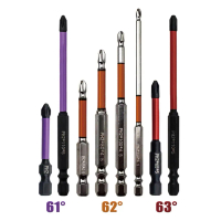 HRC61 Degree Magnetic Cross Screwdriver Bits PH2 Multipurpose Drill Bits