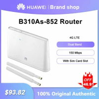 Unlocked HUAWEI B310As-852 Router 4G LTE 150 Mbps Dual-Band WiFi Signal Repeater With SIM Card Slot Gigabit Ethernet Amplifier