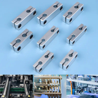 6 mm/8 mm parallel rods with optical axes, same diameter, round steel tube connectors for frames