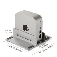 手提電腦支架立式收納架適用mac mini M4迷你主機微型電腦底座