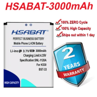 HSABAT 3000mAh BST-33 Battery for Sony Ericsson V800 C702 C901 C903 F305 G502 G700 G900 J105 K530i W