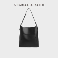 CHARLES&amp;KEITH23 Winter new CK2-40671586 Geometric large capacity single shoulder Tote bag woman