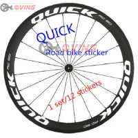 12Pics road bike 700C 55mm wheel brand high quality sticker bicycle wheel sticker rim racing decoration sticker Bicycle STICKER