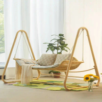 Outdoor Hanging Swing Nordic Style Cozy Indoor Rattan Basket Chair