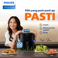PHILIPS Air Fryer 4.2L Low Watt : Black NA221