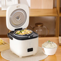 200w 1.2L Portable Kitchen Appliances Mini Small Electric Pot 1-2 People Rice Cooker Household Multi-functional Home Appliances
