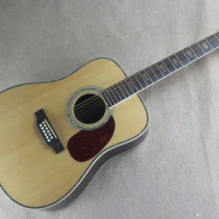 round body 12 string acoustic guitar solid spruce top 12 strings acoustic electric guitar KSG OEM 12 string folk