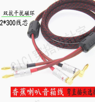 惠威M200MKII主副音箱線鍍金香蕉彎頭喇叭線功放環繞中置線音頻線【亞德機械五金家居】