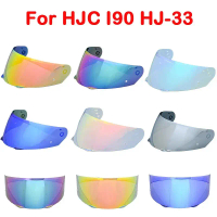 Visor untuk Topi Keledar Motosikal HJC HJ-33 I90, Penggantian Kanta, Perisai Anti-UV, Aksesori Pelin
