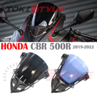 Fits For HONDA CBR500R CBR500 R 2019-2022 CBR500-R Motorcycle Sports Racing Double Bubble Windshield WindScreen Deflector