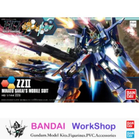 Bandai Original HGBF 1/144 ZZII Gundam Action Figure Assembly Model Kit Collectible Gifts