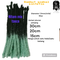rambut gimbal sintetis mix tosca Hitam
