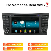 Android 10 Carplay Autoradio 2G+32G for Mercedes Benz E-Class W211 W219 W209 E300 E200 E220 Car Multimedia Player Radio GPS DVD