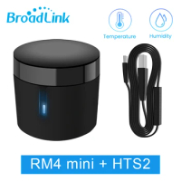 BroadLink RM4 Mini IR Wifi Remote Control Switch Wireless Controller HTS2 Temperature Humidity Sensor Works Alexa Google Home