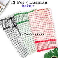 Kain Lap Dapur Motif Kotak Serbet Lap Piring Lap Kotak Lap Piring