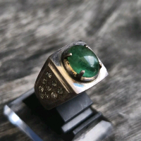 Cincin Batu Permata Jamrud(Natural Emerald Beryl)