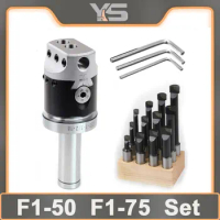 F1 2/3/4 Inch 50/75/100mm F1 Type Boring Head 12/18/25mm Lathe Boring Bar Milling Holder For Milling Machine Tools Wrenche