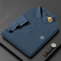 Men's High End Quality 2024 New Summer Short Sleeved Embroidered Printed Polo Shirt Business Leisure Comfortable Lapel T-shirt