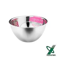 YOSHIKAWA JUST‧FIT 18-8不鏽鋼深型刻度料理盆-18cm