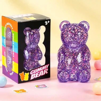 TWH MAINAN SQUISHY GUMMY BEAR SUPER SOFT MAINAN ANTI STRESS ANAK & DEWASA HADIAH KADO Purple Bear