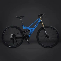 27.5 Inch Mountain Bike Soft Tail MTB Bikes Magnesium Alloy Frame Double Shoulder Fork 27/30 Speed Framework Ourtdoor Cycling