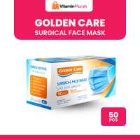 MASKER GOLDEN CARE 3 PLY WITH EARLOOP BFE 99 % 1 BOX ISI 50 PCS