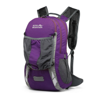 極輕網架透氣/登山背包紫色20L(登山包)