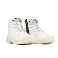 PALLADIUM PAMPA RCYCL LITE+WP+ ZIP 巧克力大底 橘標 防水靴 休閒鞋 男女款 白色 74066116