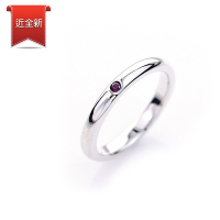 二手品 Tiffany&amp;Co. 粉紅寶石925純銀戒指