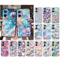 Balloon Cloud Rainbow Flower Case For OPPO A78 A54S A17 A57S A74 A78 A91 A96 A94 Realme GTMaster X3SuperZoom Reno 7 10 11 pro