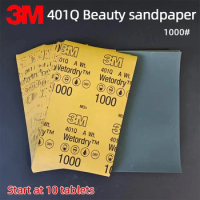10/50/100/200PCS Authentic 3M 401Q Beauty Sandpaper P1000 Sand Fine Repair Car Paint Polishing Water Sand