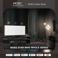 MOES Star Ring Series ZigBee Smart Light Switch Dimmer Switch and Curtain Switch Smart Life APP Work with Alexa Google Home