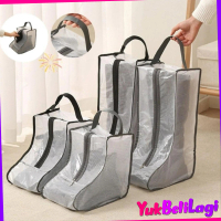 YMM_COD--COD Tas Penyimpanan Sepatu Transparan Travel Zip Bag Sepatu Heels