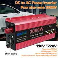 1000W 1600W 2200W 3000W DC 12V To AC 220V Pure Sine Wave Inverter Power Supply Voltage Charger Converter Solar Inverter