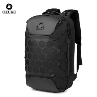 OZUKO New Fashion Men Backpack Anti Theft s for Teenager 15.6 inch Laptop Male Waterproof Travel Bag Mochilas