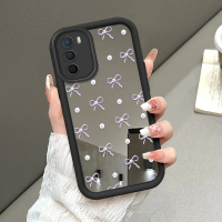 Cocok Untuk OPPO A16 A16S A54S Case Kupu-kupu Lucu Cermin Casing Silikon Tahan Benturan 8689