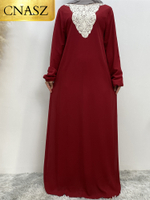 Baru islam dewasa kasual bunga sulaman Chiffon jubah Musulmane turki Dubai fesyen Abaya Muslim pakaian Robess