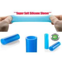 2 Silicone Sleeves for Penis Enlargement Extender Stretcher Pump Hanger Enlarger Penis sleeve For condom