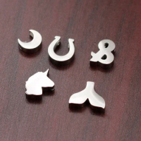 10pcs 3D Mermaid Tail Charms, Moon Charms, Unicorn Charms, Horseshoe Charms, &amp; charms, Special Symbols, Beads Charms Findings