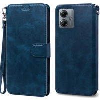 MotoG14 Case For Moto G14 Case Silicone Leather Wallet Flip Case For Motorola Moto G14 Case Wallet Cover Coque Fundas