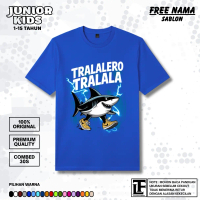 Baju Kaos Anak Laki-laki Perempuan Karakter Anomali TRALALERO TRALALA Ikan Hiu Bisa Custom Nama