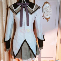 KIYO-KIYO Custom size Puella Magi Madoka Magica Akemi Homura Cosplay Costume Anime School uniform shirt skirt Customized