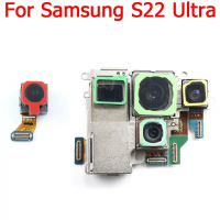 กล้องหน้าสำหรับ Samsung Galaxy S22 Ultra 5G SM-S908E S908B S908U ความลึกดั้งเดิม เซลฟี่ด้านหน้า ด้าน