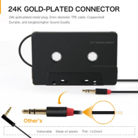 Universal Aux Adapter Car Tape Audio Cassette Mp3 Player Converter 3.5mm Jack Plug For iPod iPhone MP3 AUX Cable CD Player