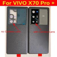 Original Battery Cover For VIVO X70 Pro + Plus V2145A V2114 Back Housing Rear Case With Camera Lens Mobile Lid + Adhesive Tape